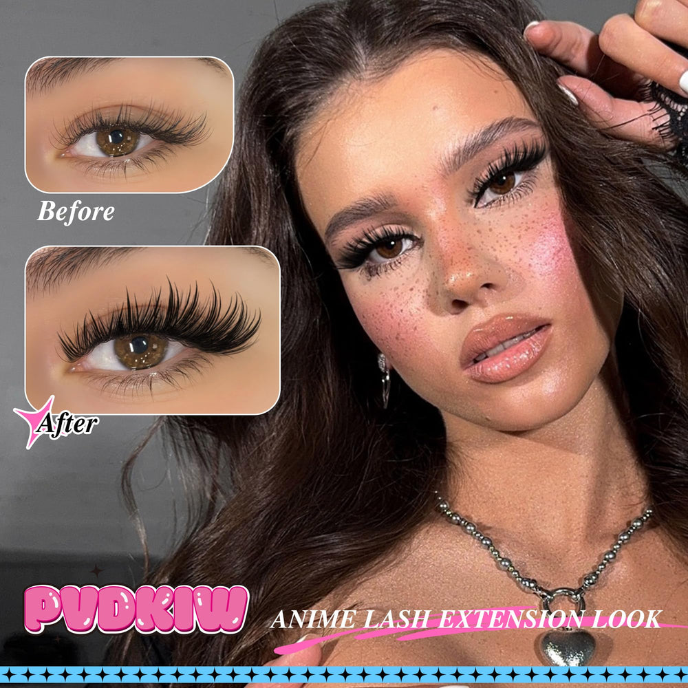PVDKIW aplicación casera de grupos de pestañas 10-18 mm para personalizar tu mirada.