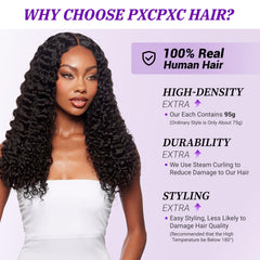 PXCPXC densidad de cabello birmano rizado para mayor volumen.