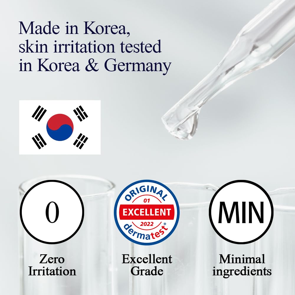 Pyunkang Yul PKY Essence Toner dermatology test icon indicates low irritation.