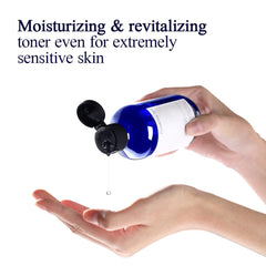 Pyunkang Yul PKY Essence Toner bottle with pump demonstrates easy, gentle application.