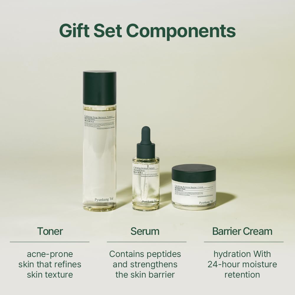 Set regalo de lujo Pyunkang Yul: experiencia de cuidado vegano para piel suave.