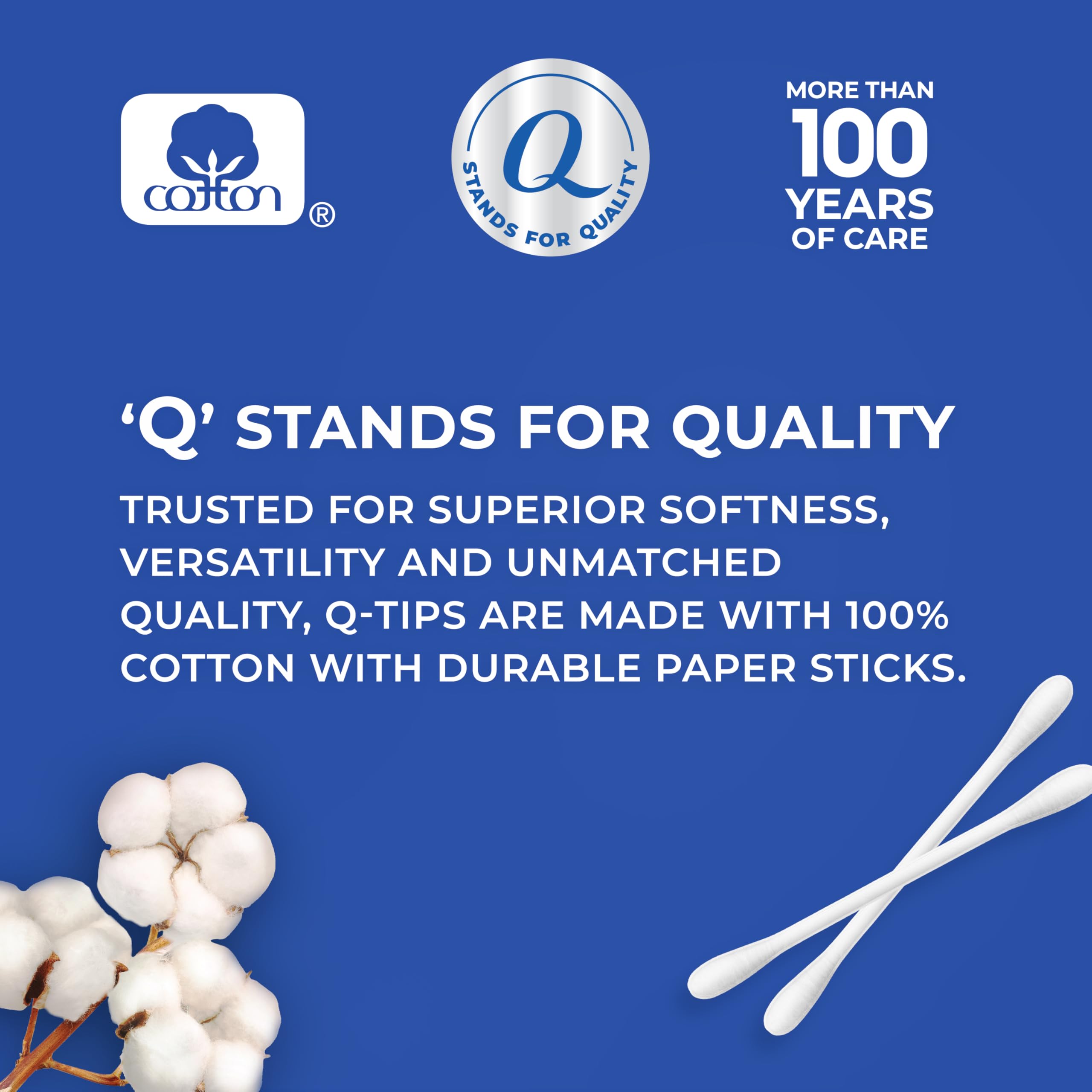 Q-tips para aplicación de maquillaje con algodón puro