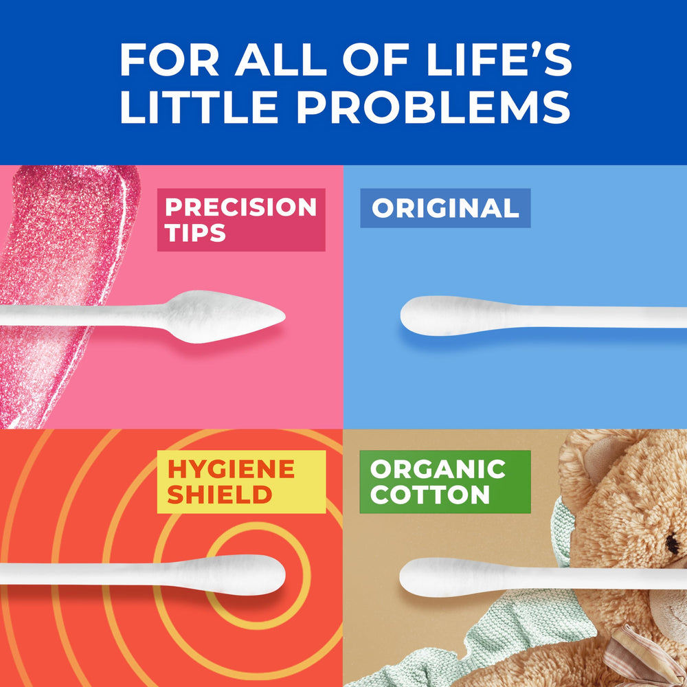 Uso básico para limpieza de nariz y piel sensible con Q-tips