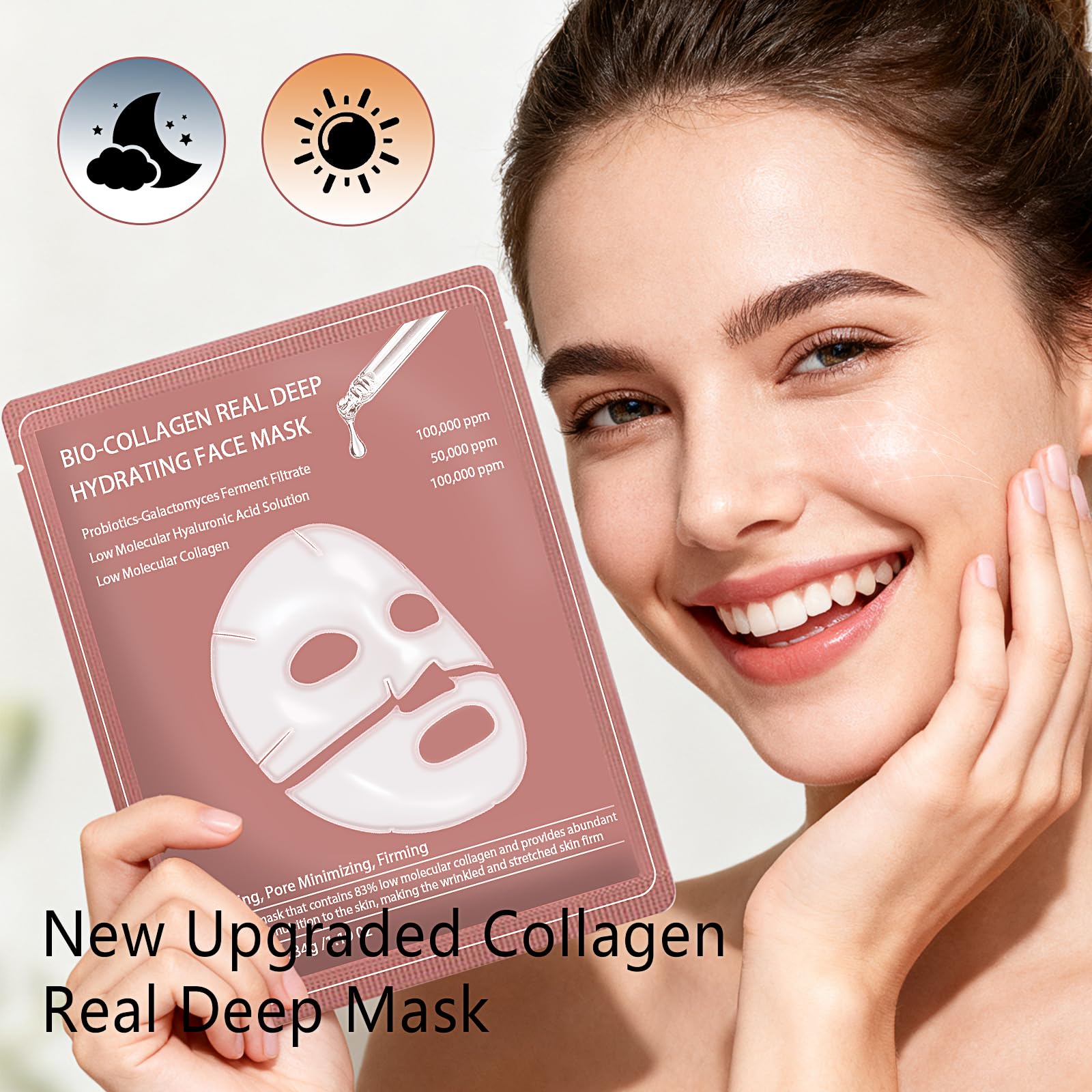 Qawnfy Bio-Collagen mascarilla libre de crueldad animal