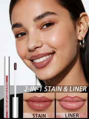 QCMME Lip Stain Relleno de color mate de larga duración.