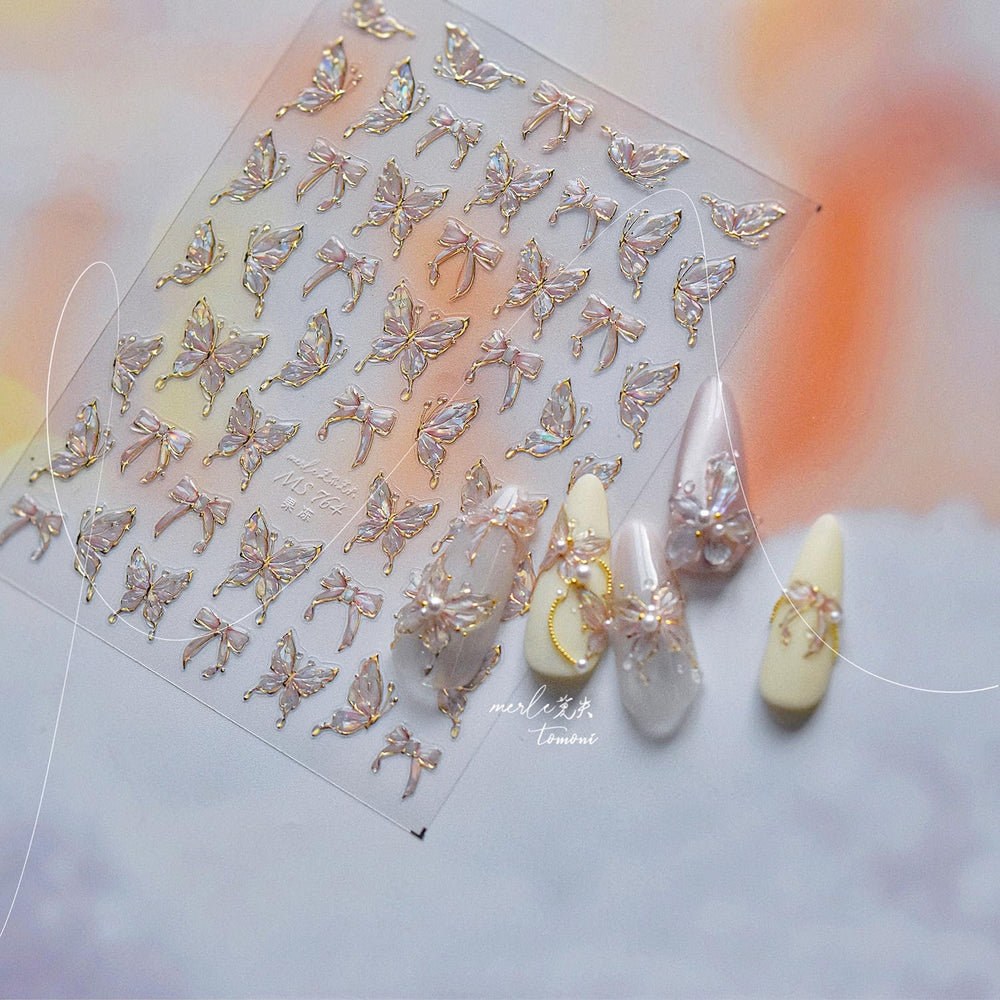Qdsuh diseño 5D embossado para textura real en uñas