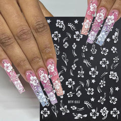 Hibisco dorado de Qdsuh, añade brillo elegante a las uñas.