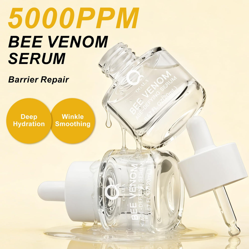 Qgala veneno de abeja, cuentagotas para dosis precisa y suave.