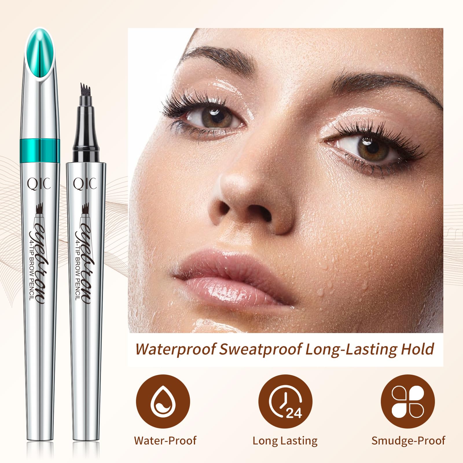 QIC Lápiz Cejas Multiuso como delineador para looks completos