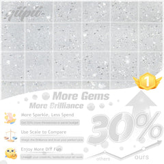 qiipii piedras resina jelly 6 mm para tumblers y decoraciones brillantes.