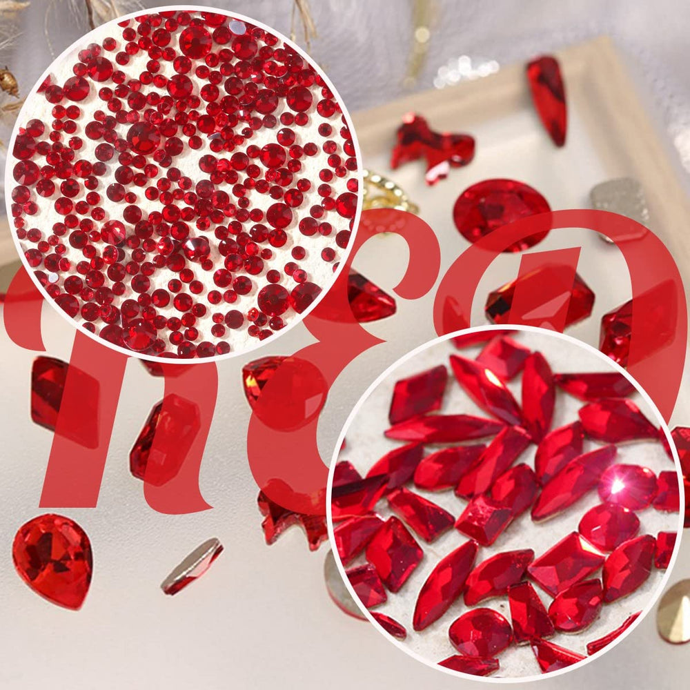 qiipii piedras rojas para proyectos de manualidades y uñas