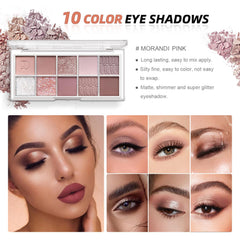 QIONG all in one makeup kit mascara demonstrates waterproof formula for smudge-free wear