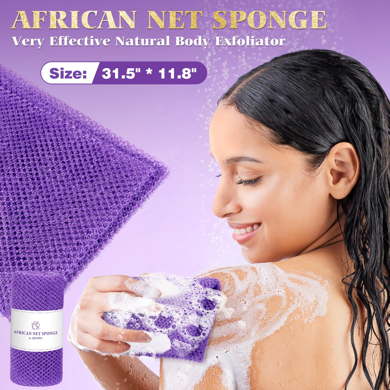 Bombas de baño lavanda de Qivatex para relajación diaria.