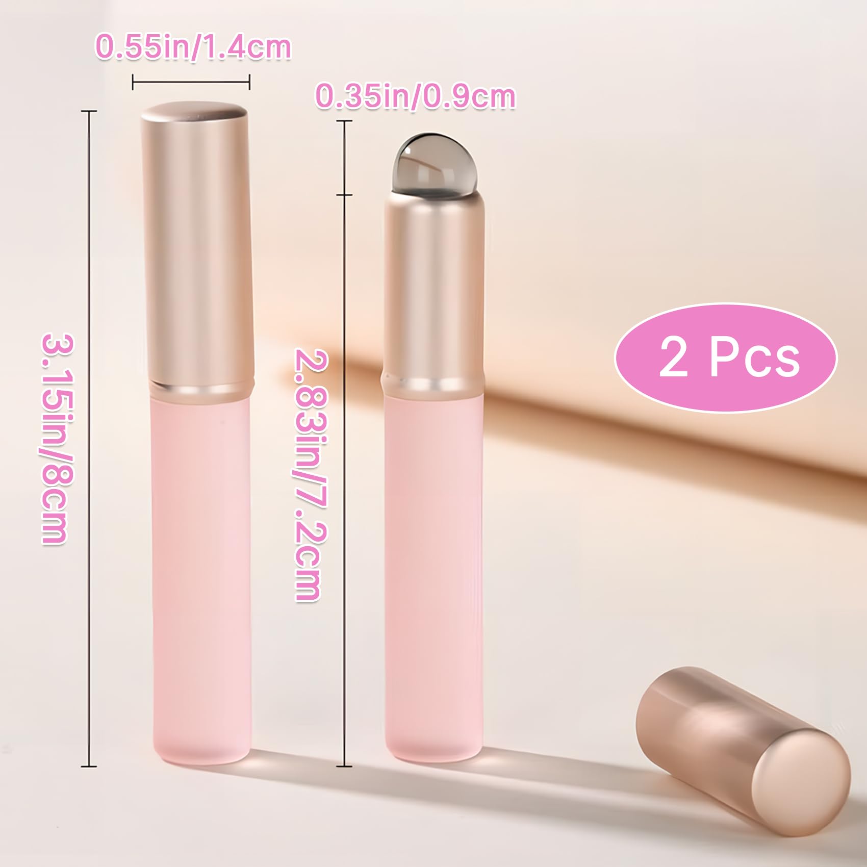 Qivorimith diseño rosa, color suave ideal para toques de maquillaje diario.