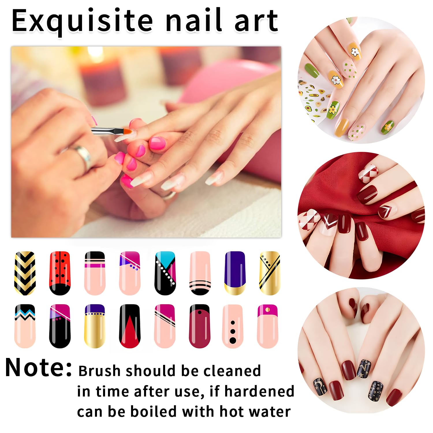 Qivorimith diseños franceses: múltiples estilos para personalizar tus uñas.