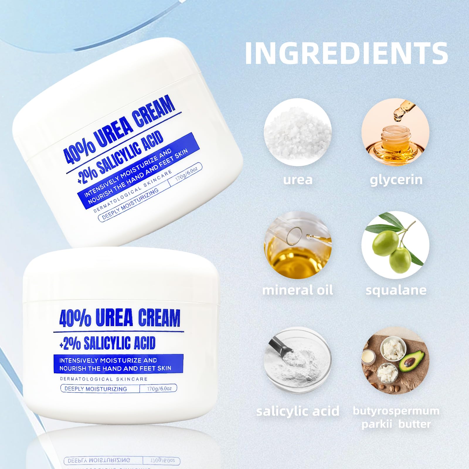 QQWIAX Crema Urea 40% cuida codos secos y rugosos.