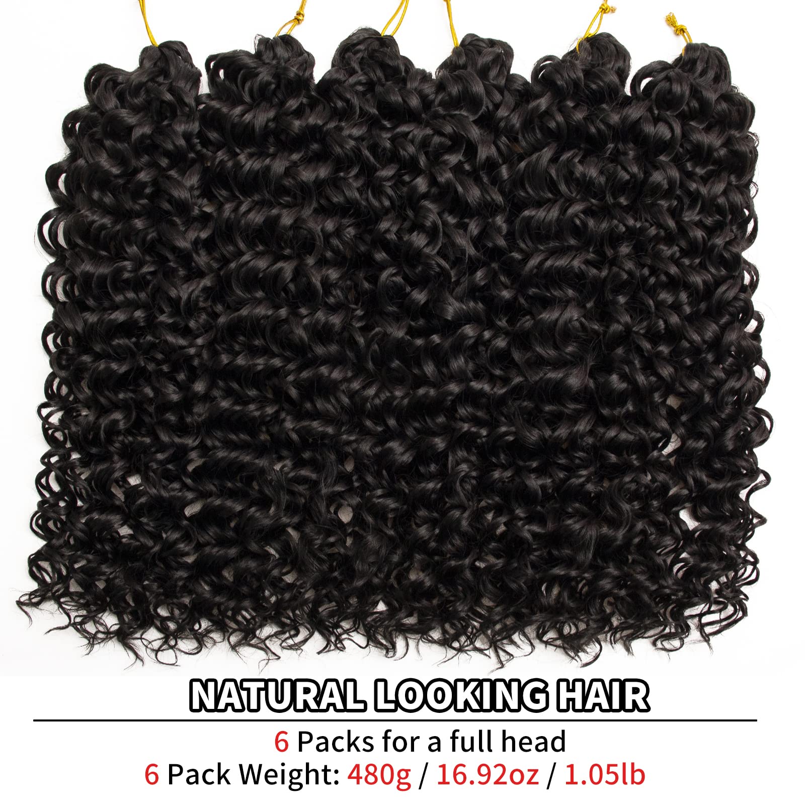 QRHSUKA GoGo Curl raíces 28-28 para densidad uniforme y aspecto completo.
