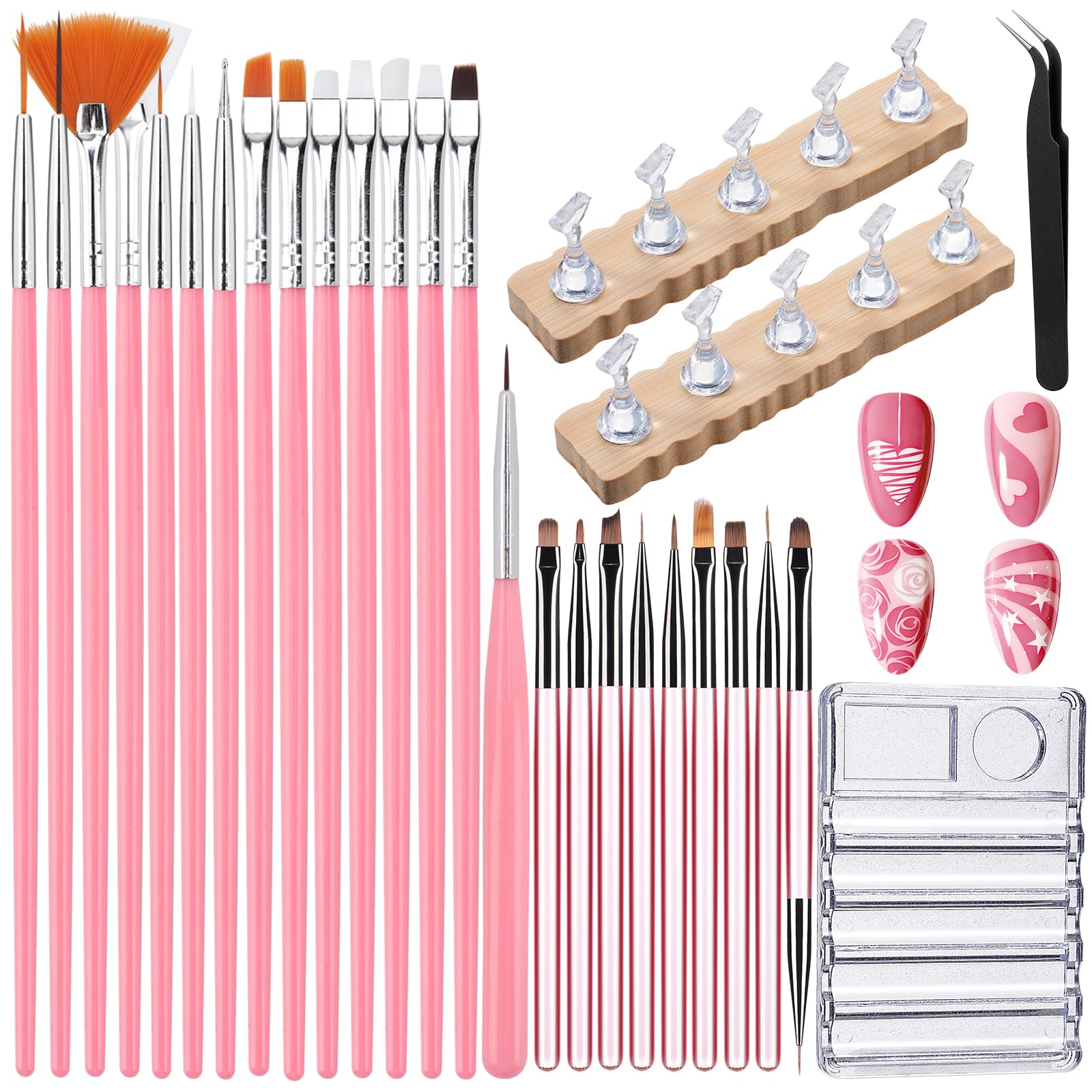 Brochas Quaferen para uñas: juego completo para diseños precisos.