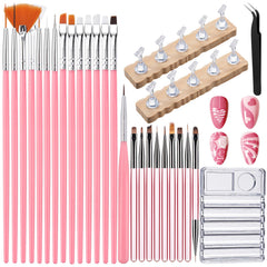 Brochas Quaferen para uñas: juego completo para diseños precisos.