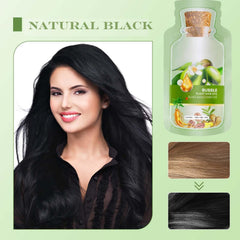 QUAAM Bubble Plant Dye: cabello suave y brillante tras el uso.