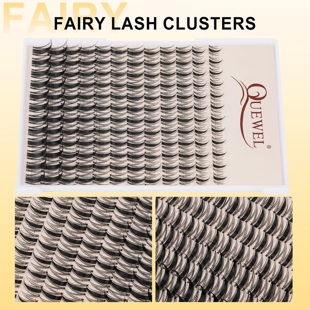 QUEWEL Fairy-Lash-Clusters Kit Efecto manga para mirada suave