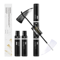 QUEWEL Lash Clusters con doble tubo: pegamento y sellador para una aplicación conveniente.