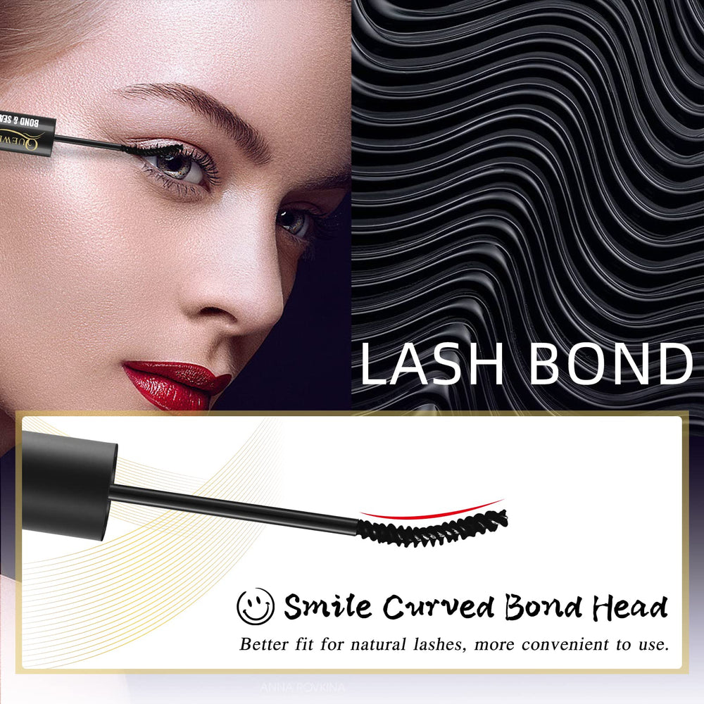 QUEWEL Lash Clusters fijación fuerte para un acabado duradero.