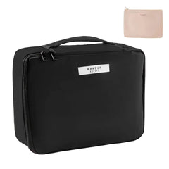 Queboom bolsa maquillaje de viaje con gran capacidad para tus productos esenciales.