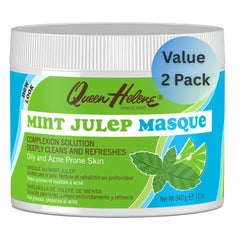 Queen Helene Mint Julep Masque en tarro, limpieza facial suave y fresca.