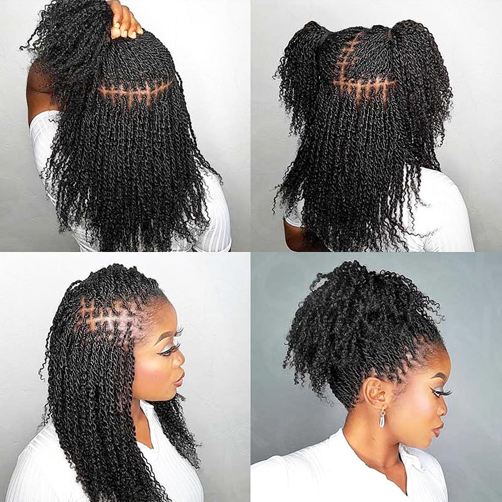 QUEEN VIRGIN REMY Cabello afro rizado a granel, torcidos crochet versátiles.