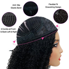 Querary Kinky Curly densidad 220% para volumen y aspecto natural.
