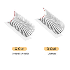 QUEWEL ramas prefabricadas de volumen 3D 0,10mm 8-15mm para aplicación rápida.