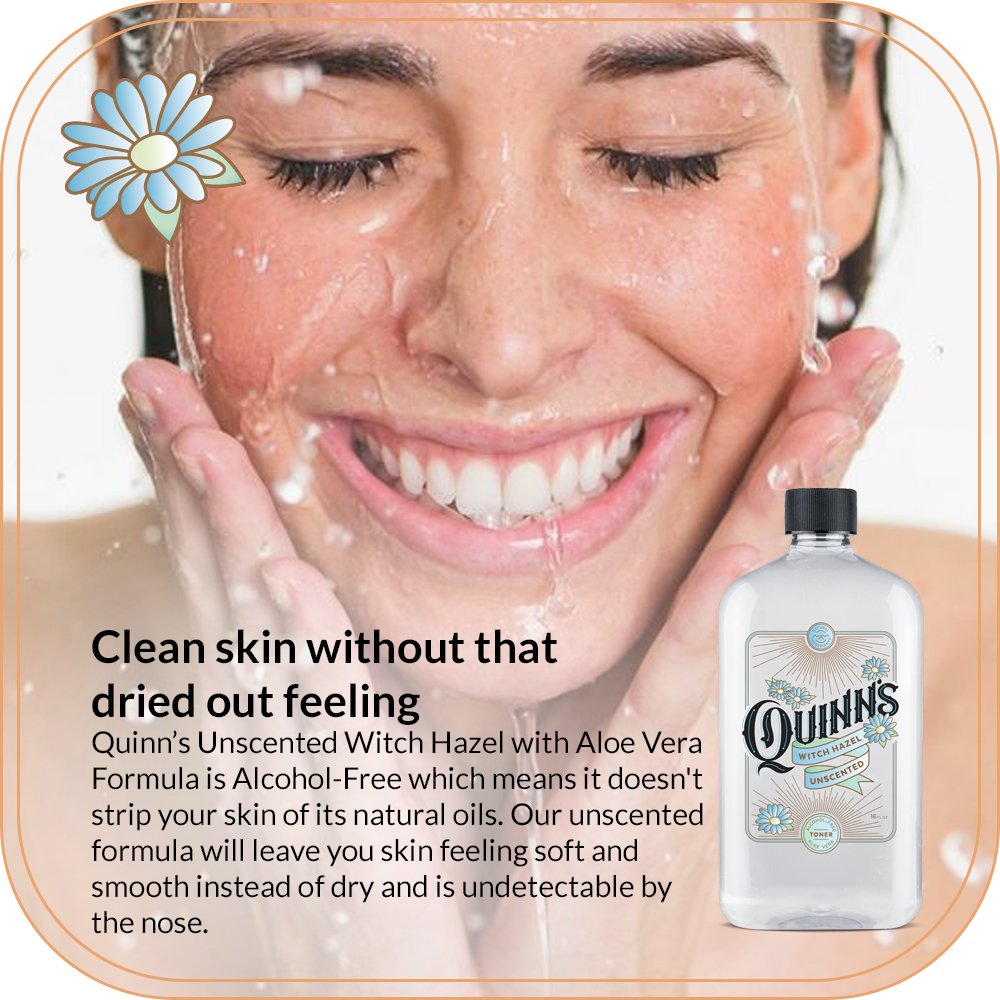Sin fragancia, Quinns hamamelis con aloe vera para piel sensible