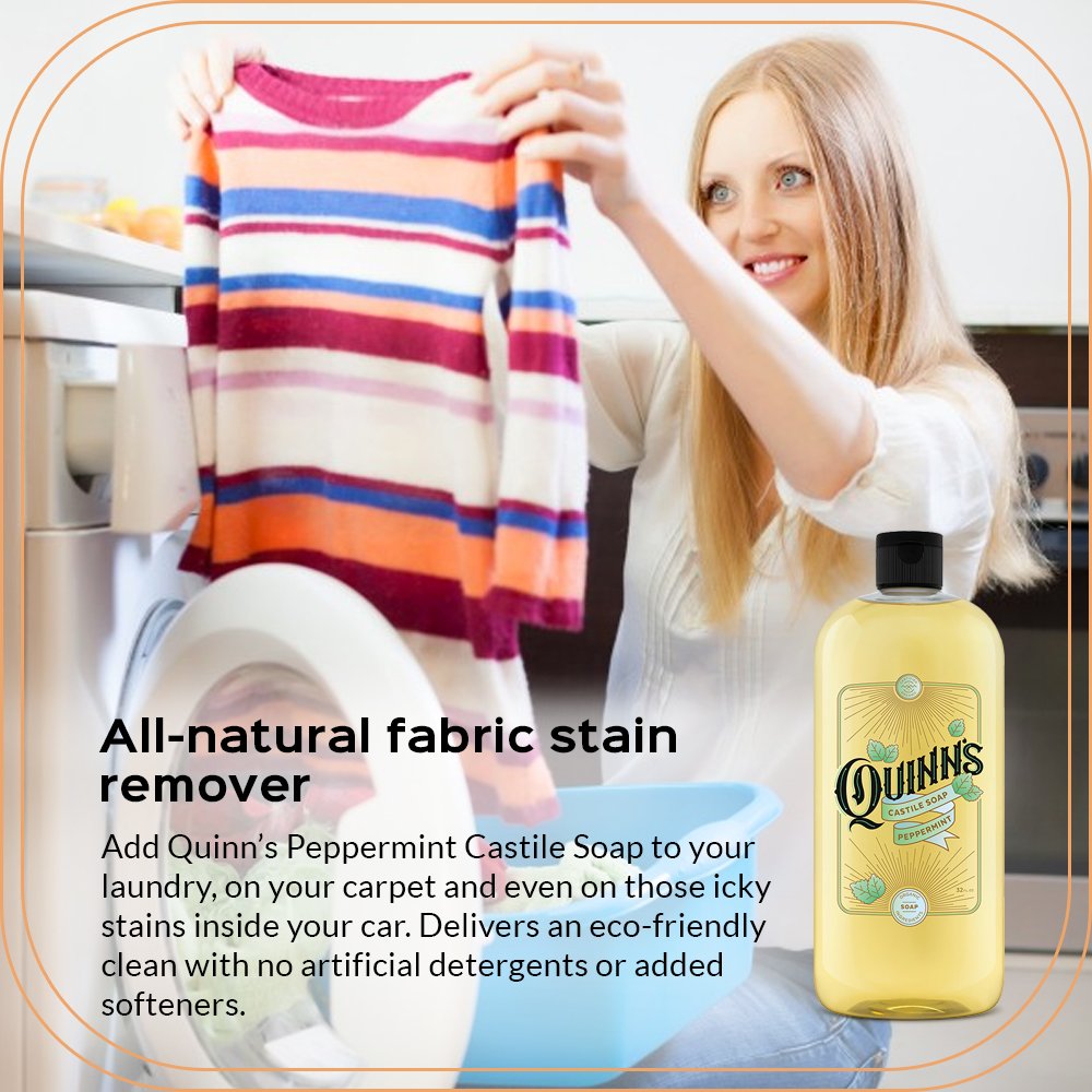 Quinn's jabon para manos y cuerpo con aroma mentolado.