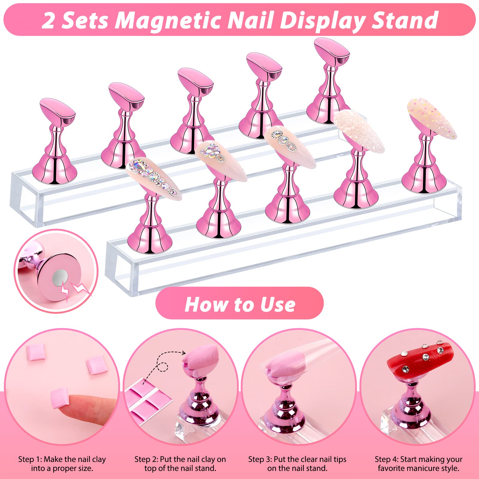 Qinzave cuticle nail pusher remover for safe prep