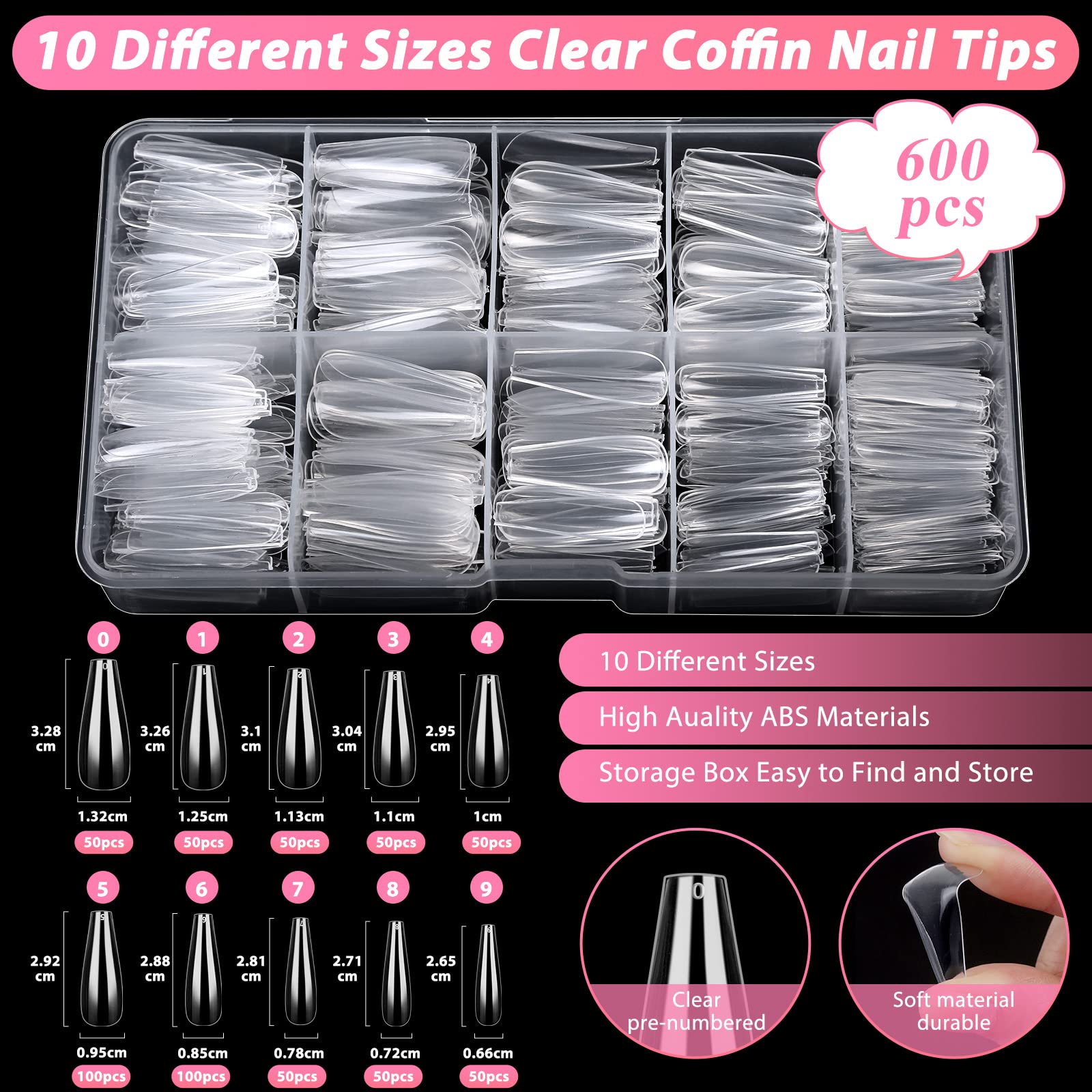 Qinzave 10g nail glue for fast bonding and precise application