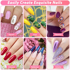 Qinzave pink display stand to showcase nail art safely
