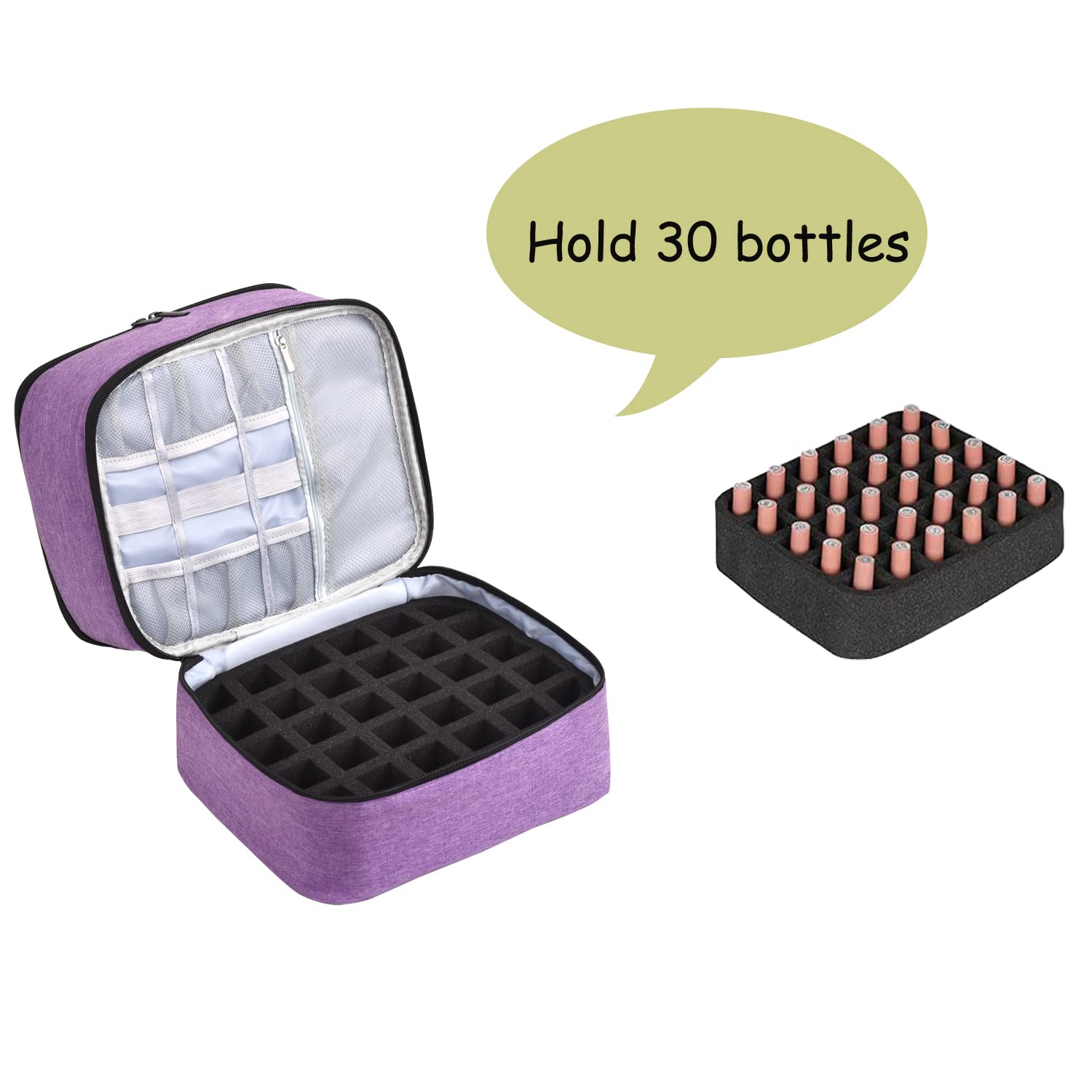Quoyiyo dimensiones 9-5 x 8-9-5 pulgadas, gran capacidad en tamaño compacto.