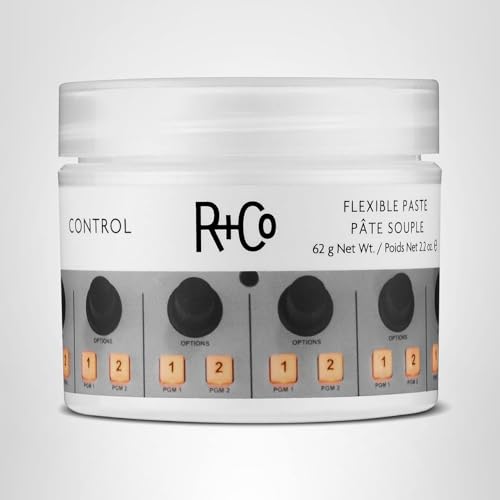 R+Co Control Paste envase de 2.2 onzas para viaje.