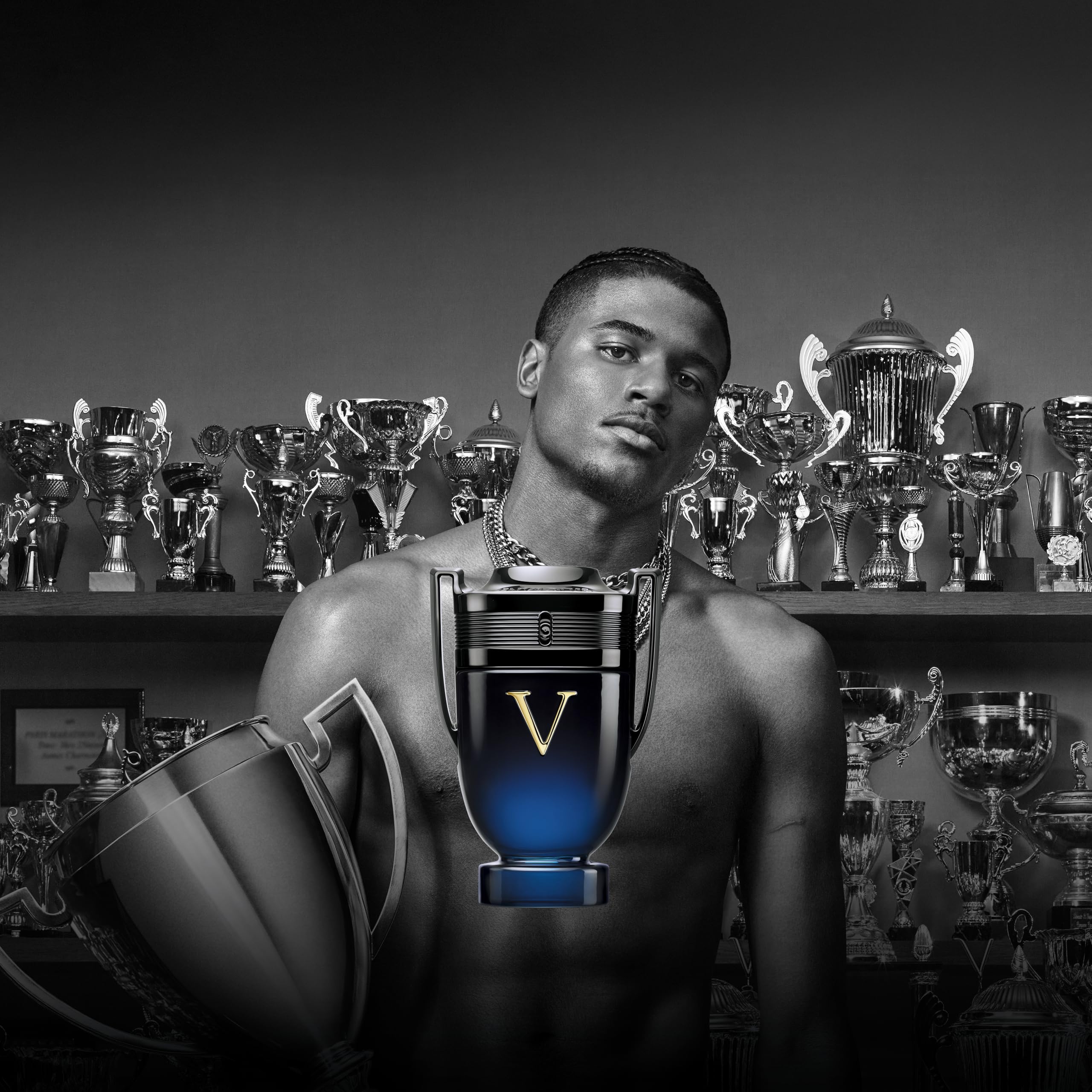 Rabanne Invictus Victory Elixir, aplicación diaria, botella portátil para retoques