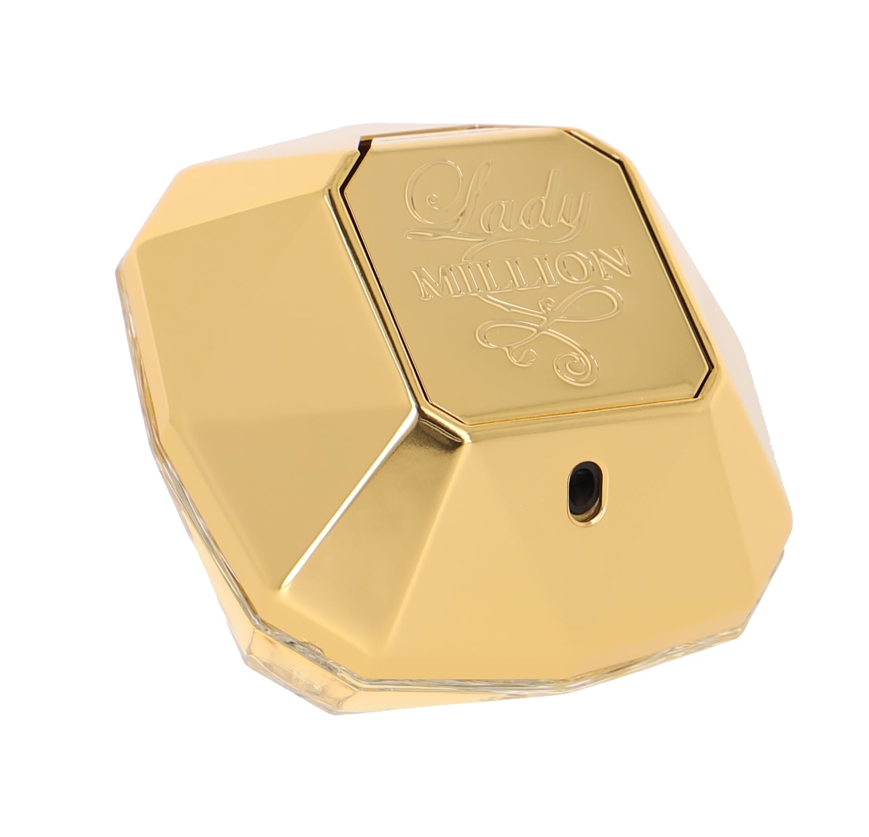 Rabanne Lady Million, botella 50 ml, tamaño práctico para bolso.