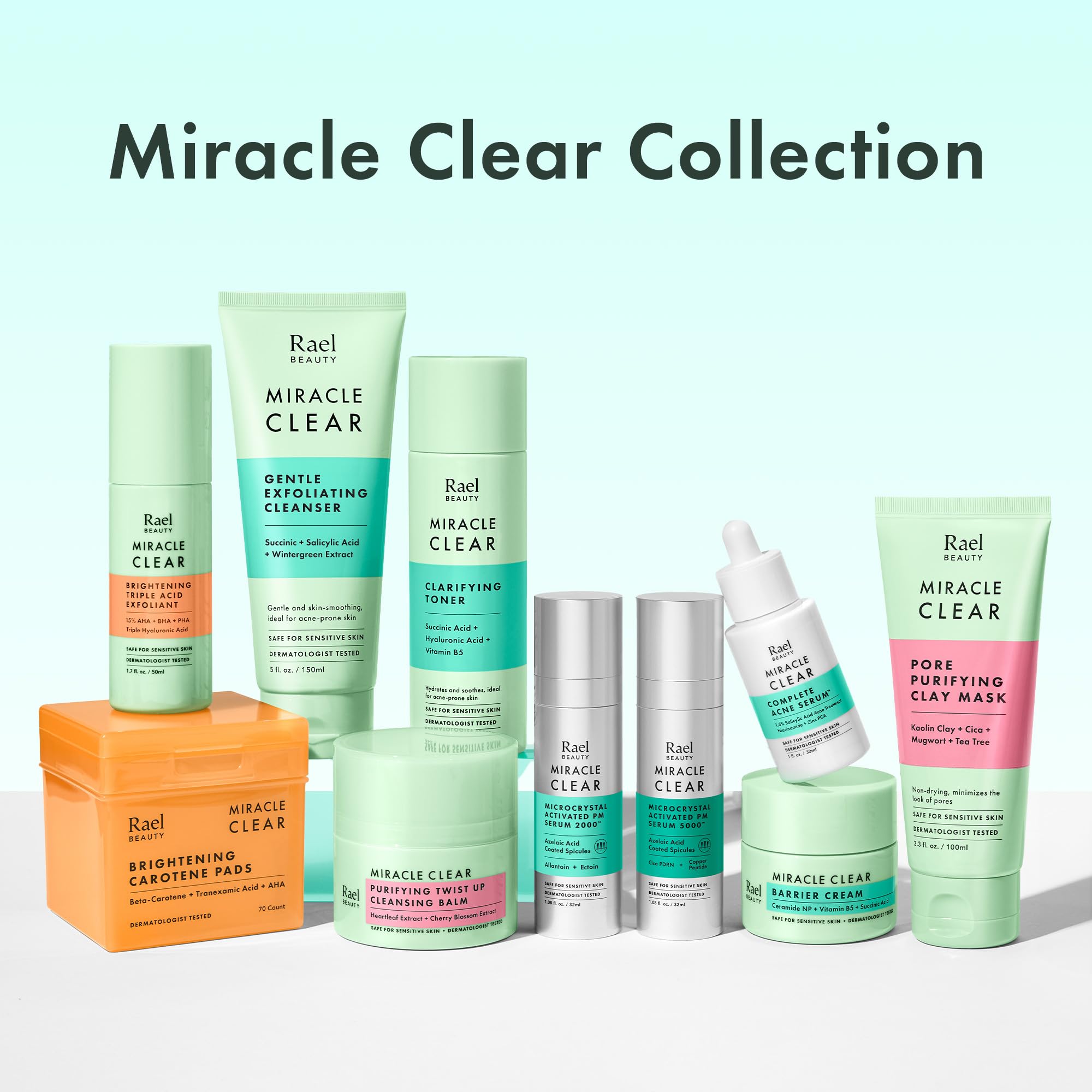 Calming Cica in Rael gel helps reduce redness appearance.