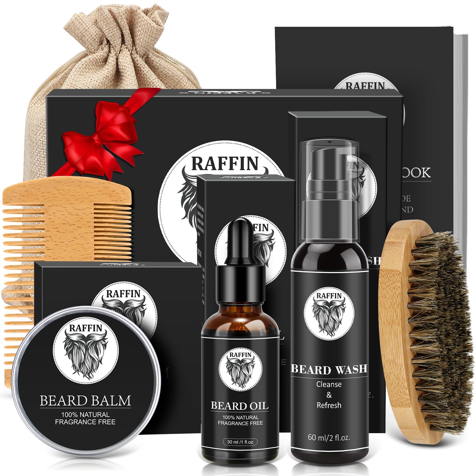 RAFFIN Aceite para barba: hidratación profunda para piel y vello facial