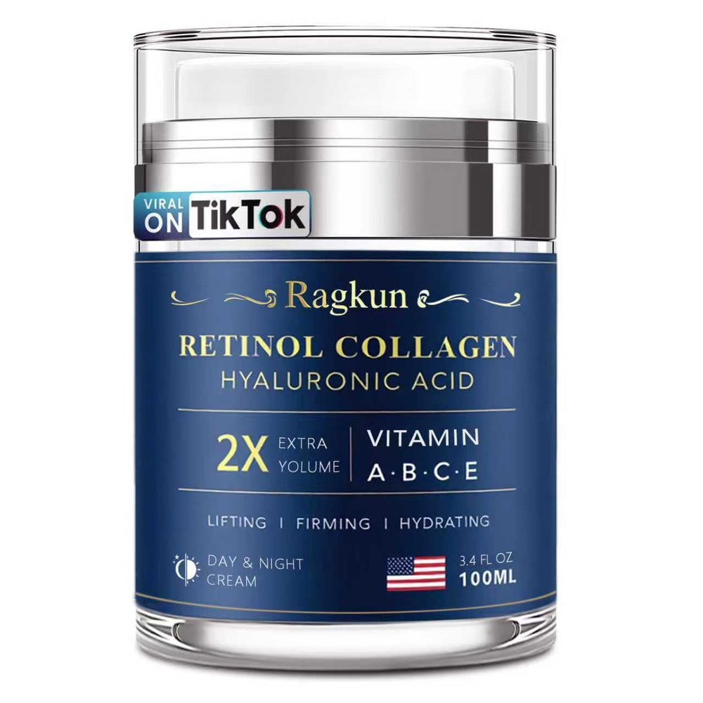 Ragkun Crème Retinol pour le visage hydrate et lisse les ridules.