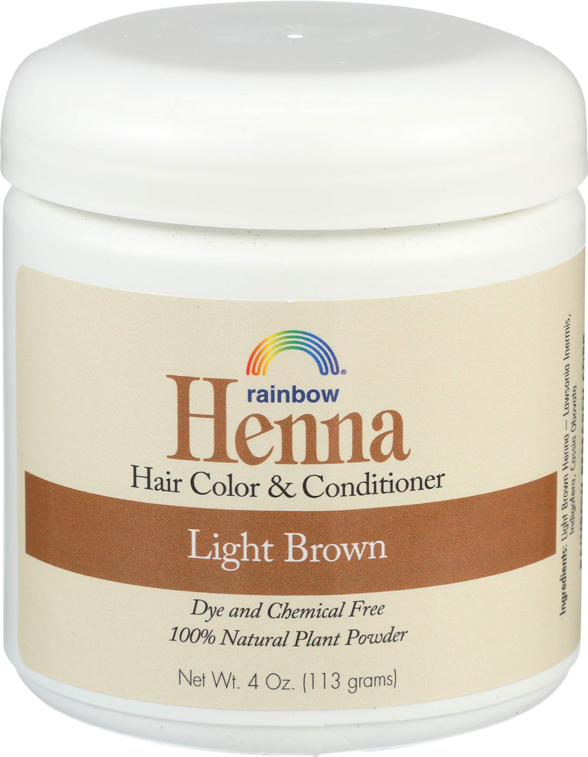 Rainbow Research Henna Persian Light Brown: color natural para cabello.