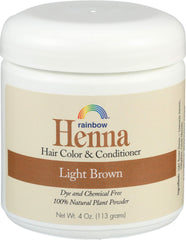 Rainbow Research Henna Persian Light Brown: color natural para cabello.