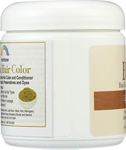 Rainbow Research Henna: mezcla a base de plantas sin aditivos.