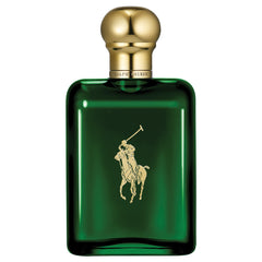 Polo de Ralph Lauren: frasco verde para uso diario con aroma sofisticado.