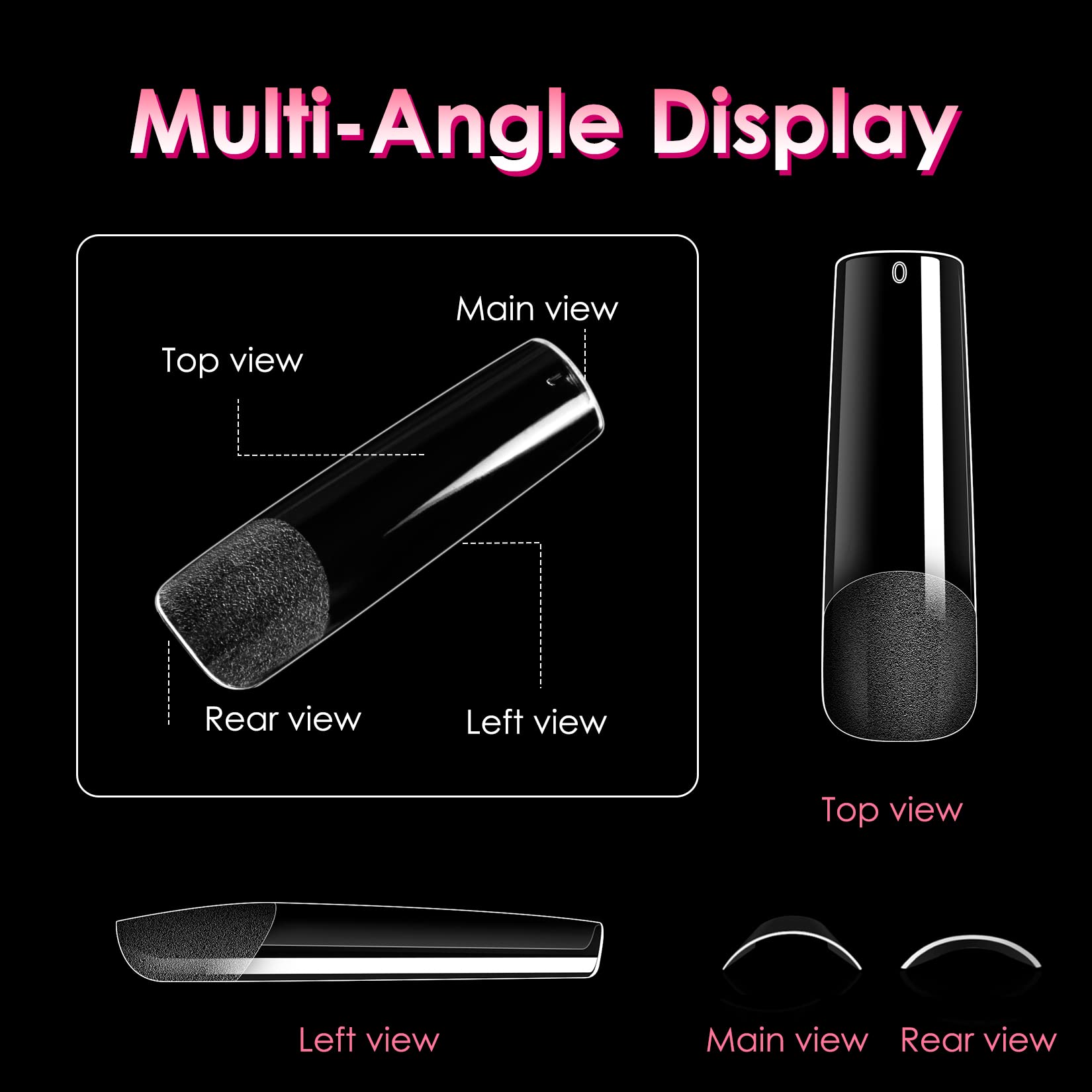 Ranrose material gel suave y flexible para uñas postizas con aspecto natural