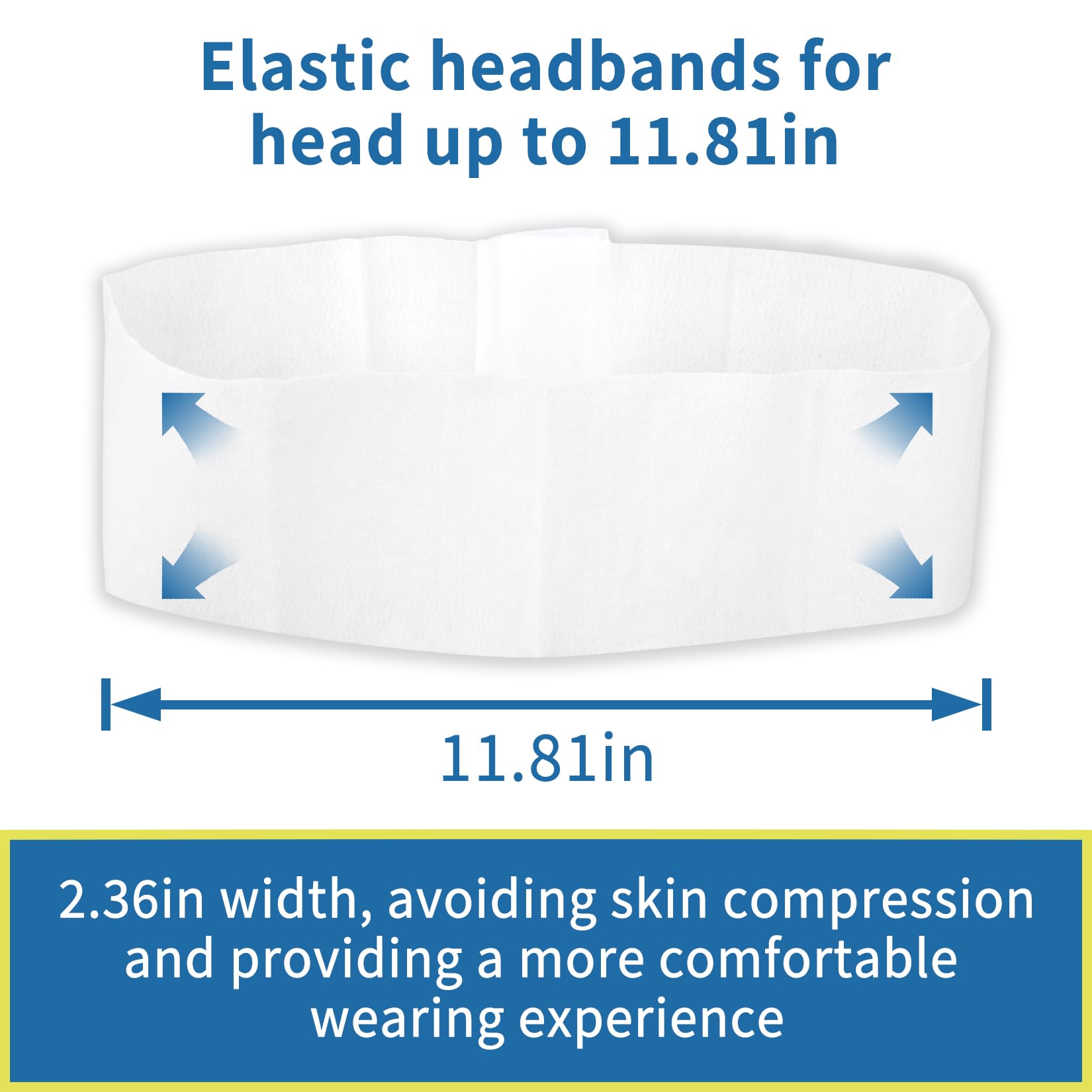 RAQEHO banda elastica desechable para spa, comodidad suave sin irritacion.